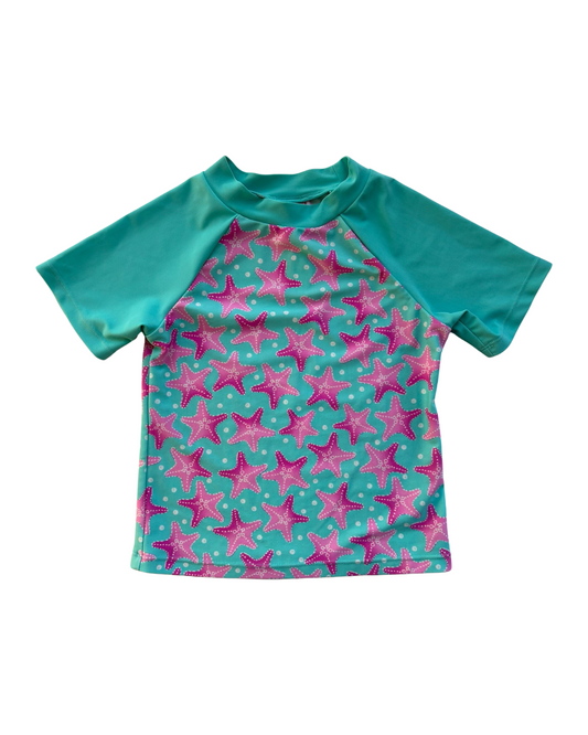 6x Youth Girls Floatimini Starfish Rashguard Top