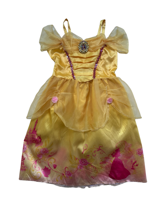 4T / 5T / 6/6x Toddler Girl Disney Beauty & The Beast Belle Yellow Princess Dress Up Costume