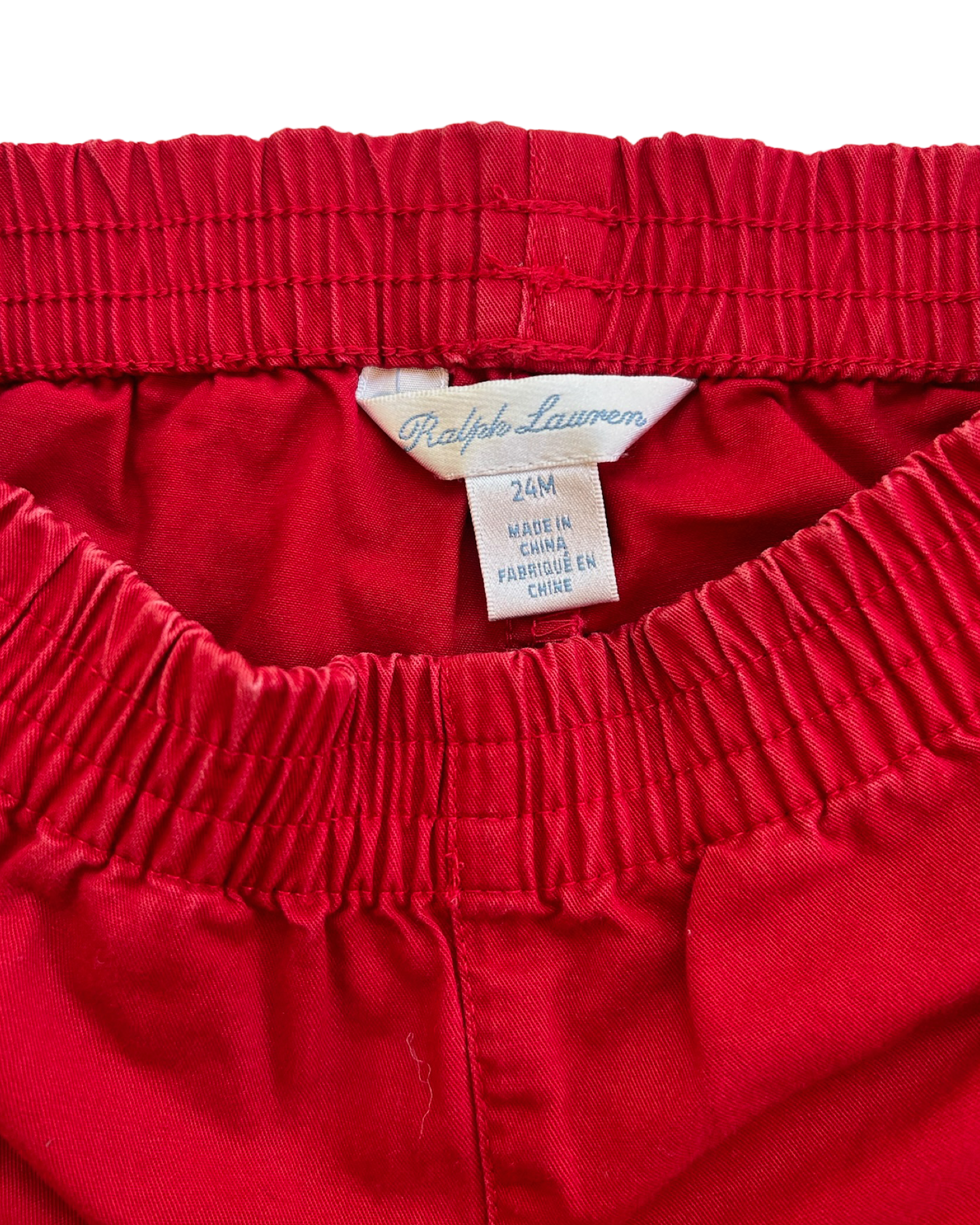 24M Baby Boy Red Ralph Lauren Polo Shorts