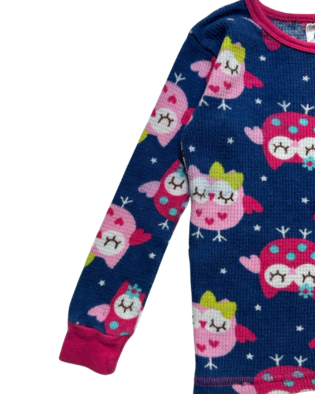 24M Baby Girl Gerber Thermal Owl PJs