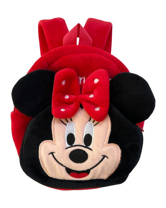 Toddler Girl Red Plush Disney Minnie Mouse Mini 9" BackPack