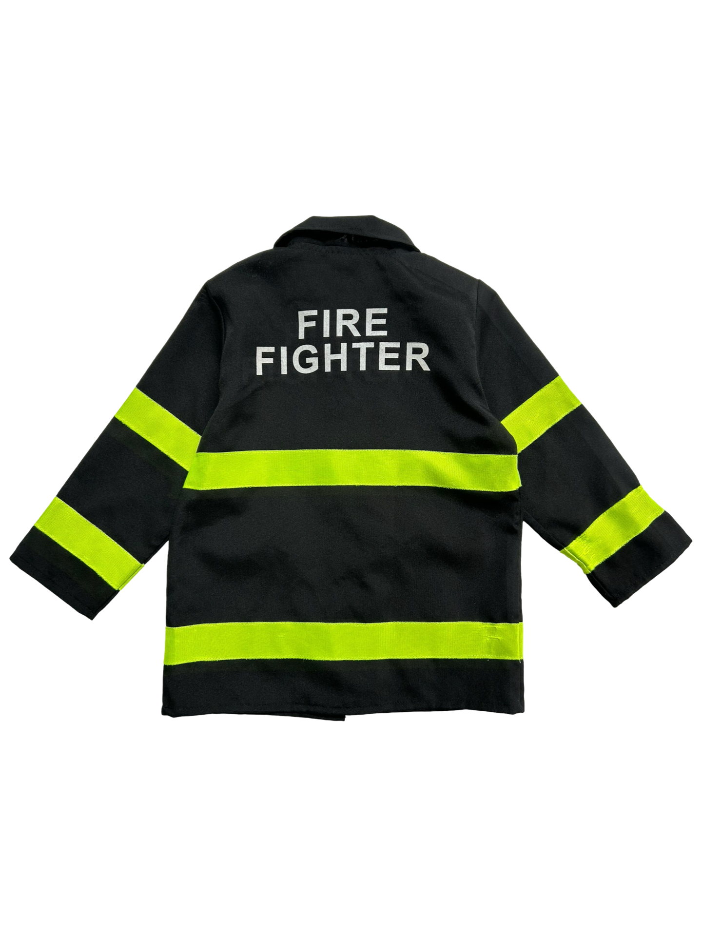 Black Firefighter kid costume Size Small 4-6x Toddler Girl / Toddler Boy, 4T, 5T 6c