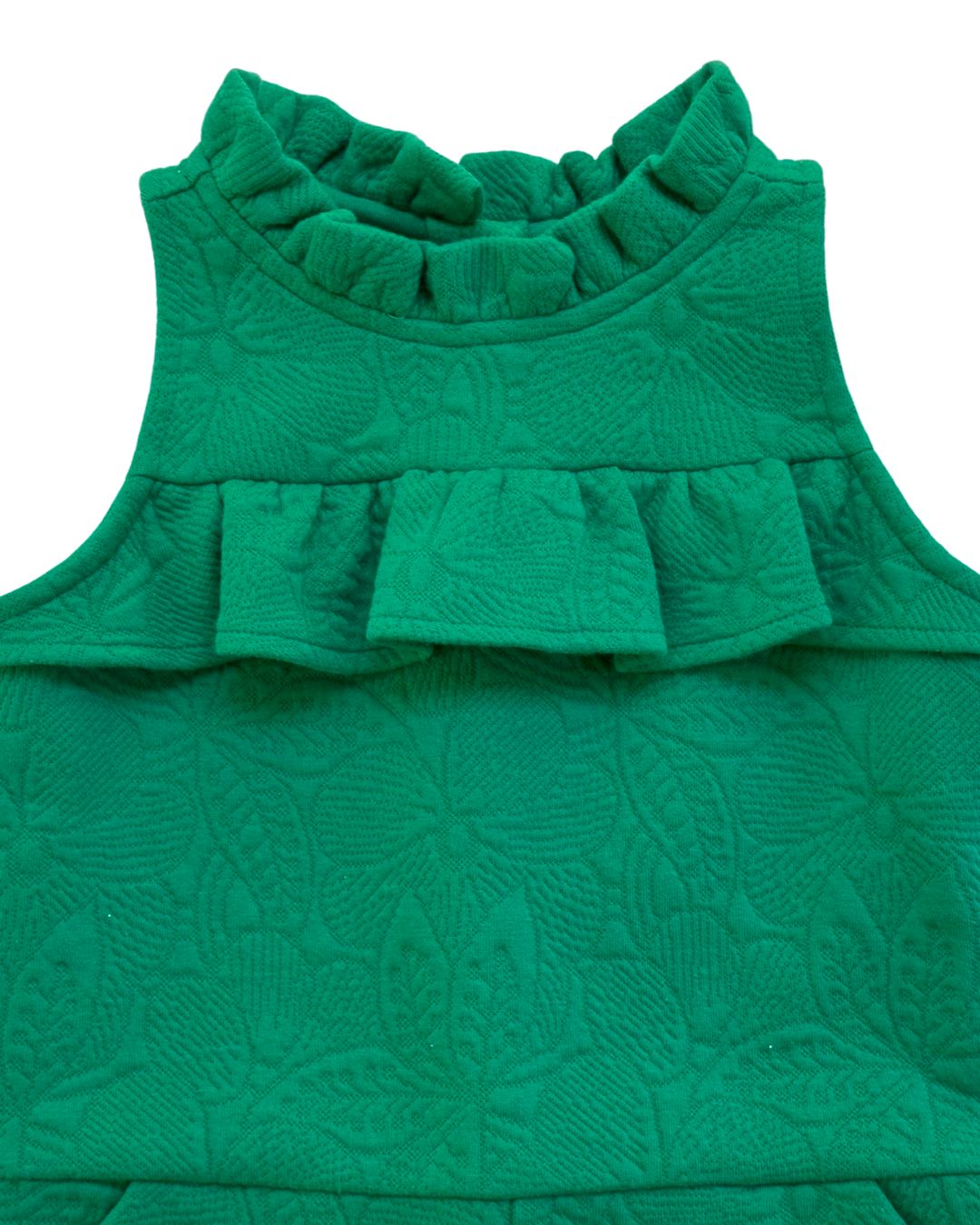 4T Toddler Girl Janie & Jack Emerald Green Floral Jacquard Romper