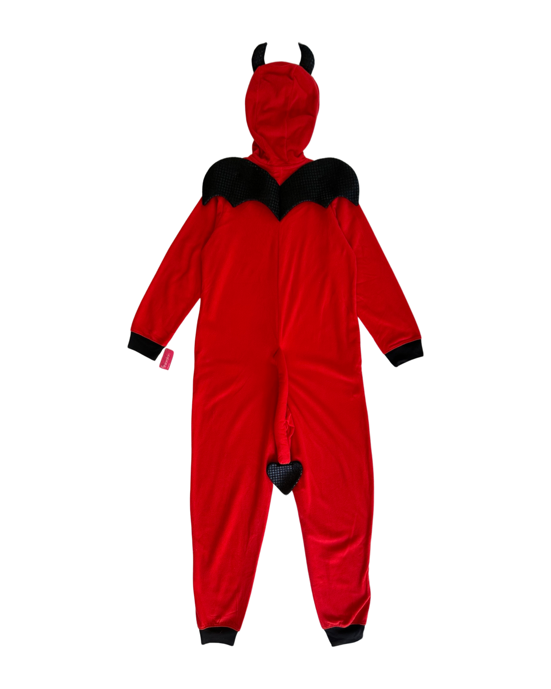 Adult Women Size Small Xhilaration Red Devil Fleece Onesie Sleepwear Costume