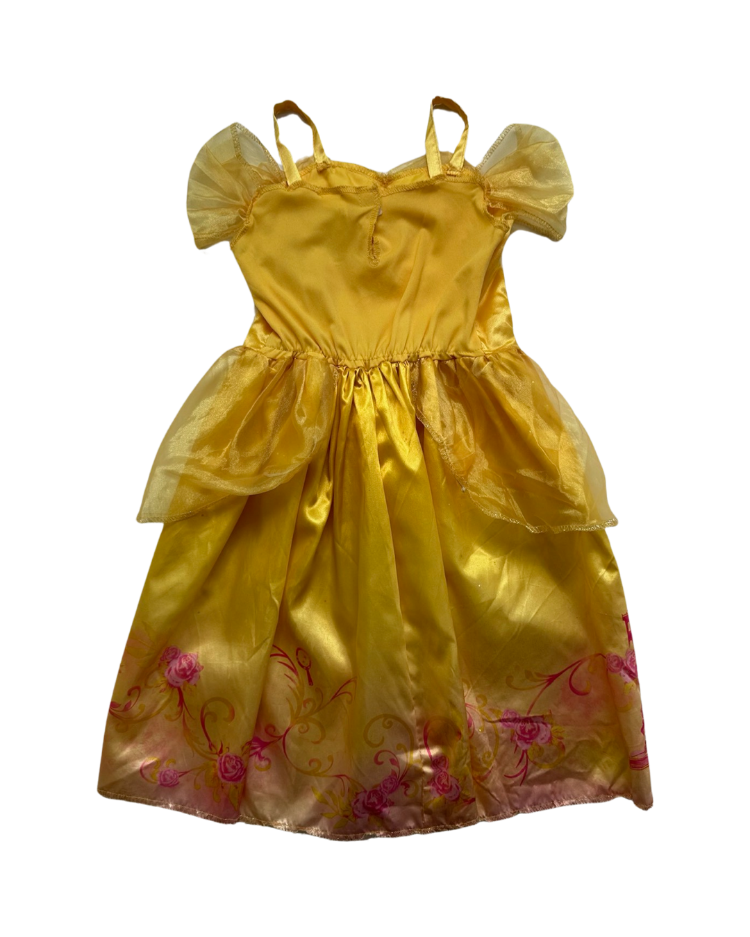 4T / 5T / 6/6x Toddler Girl Disney Beauty & The Beast Belle Yellow Princess Dress Up Costume