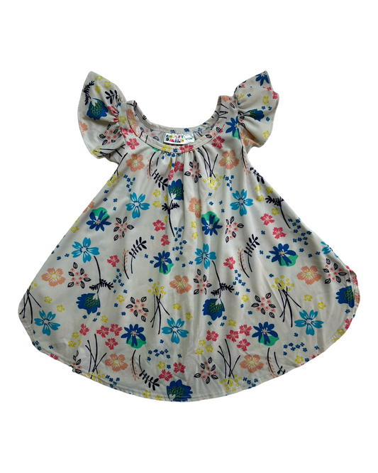 6M-12M Baby Girl Dot Dot Smile Floral Twirl Dress