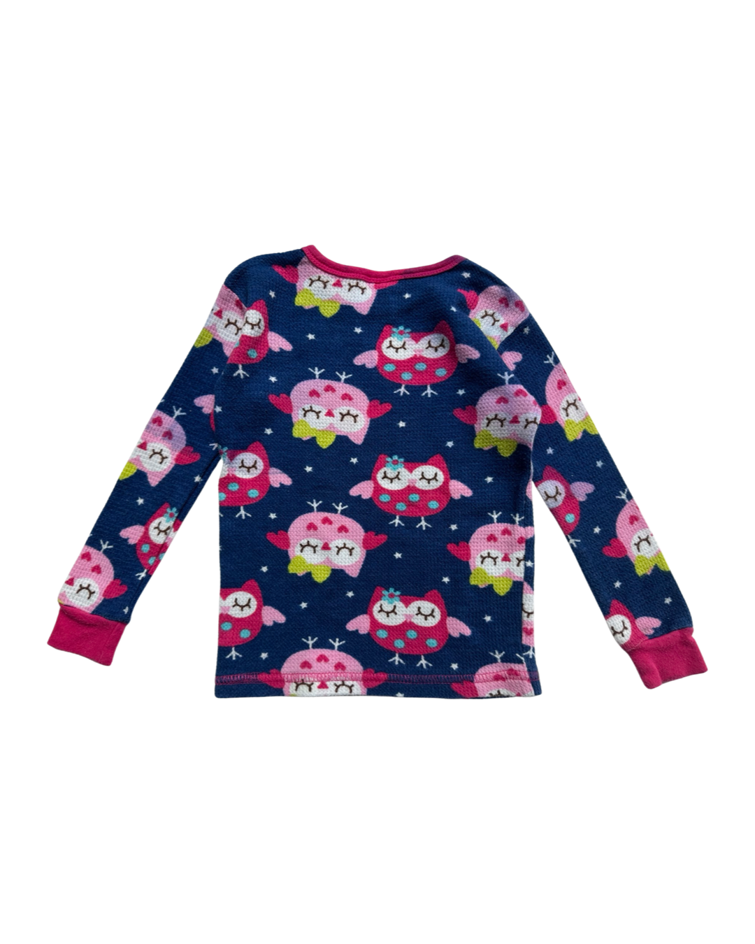 24M Baby Girl Gerber Thermal Owl PJs