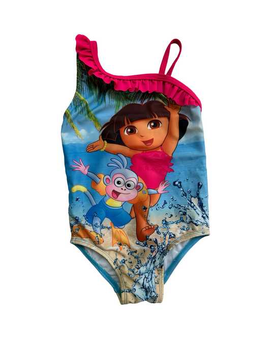 24M Baby Girl Dora The Explorer One Piece Swim Suit