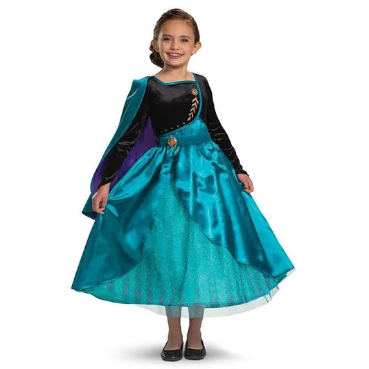 7/8 Youth Girls Disney Frozen 2 Princess Anna Dress Costume