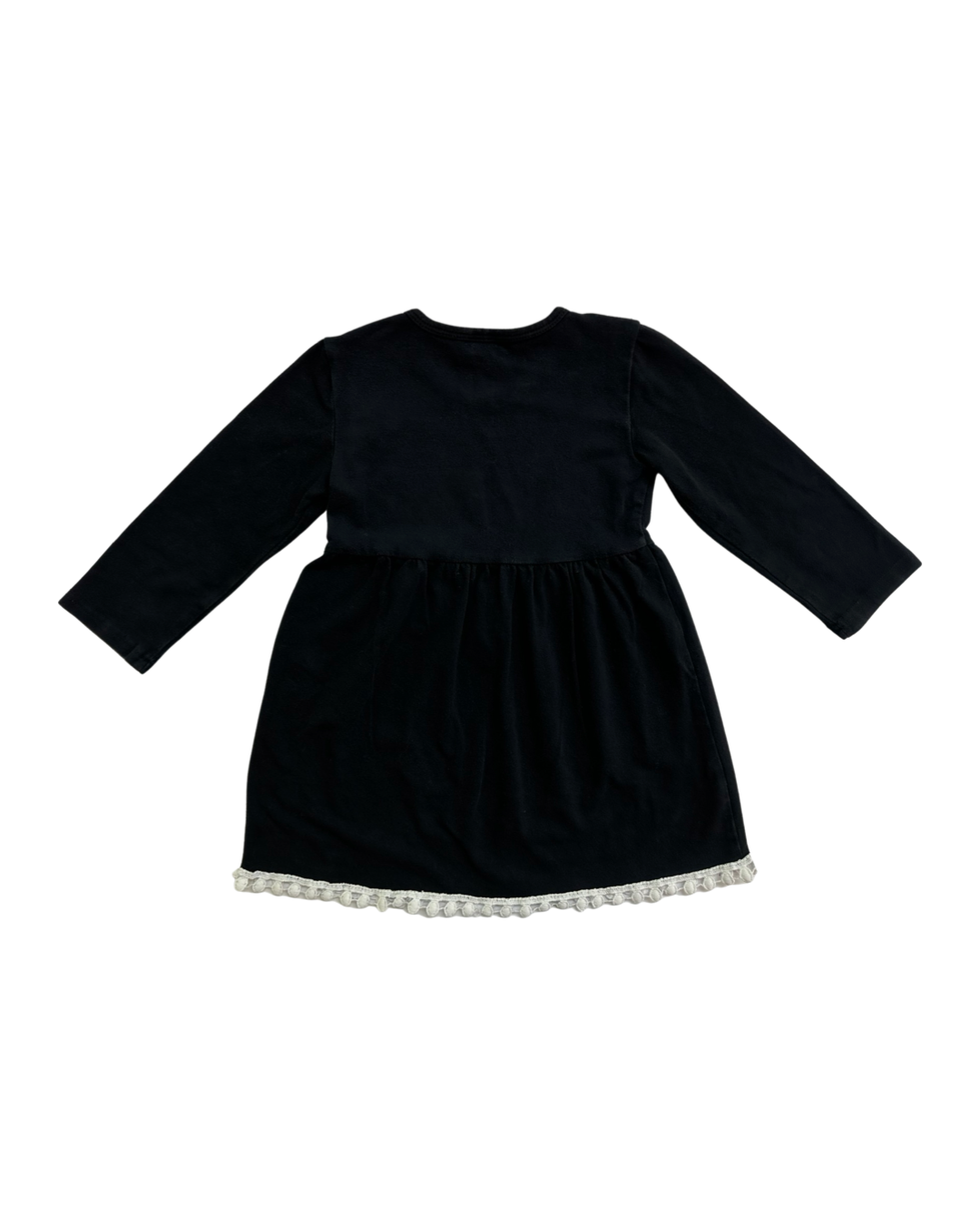 3T Toddler Girl Black Dress with Fall Pumpkin Graphic