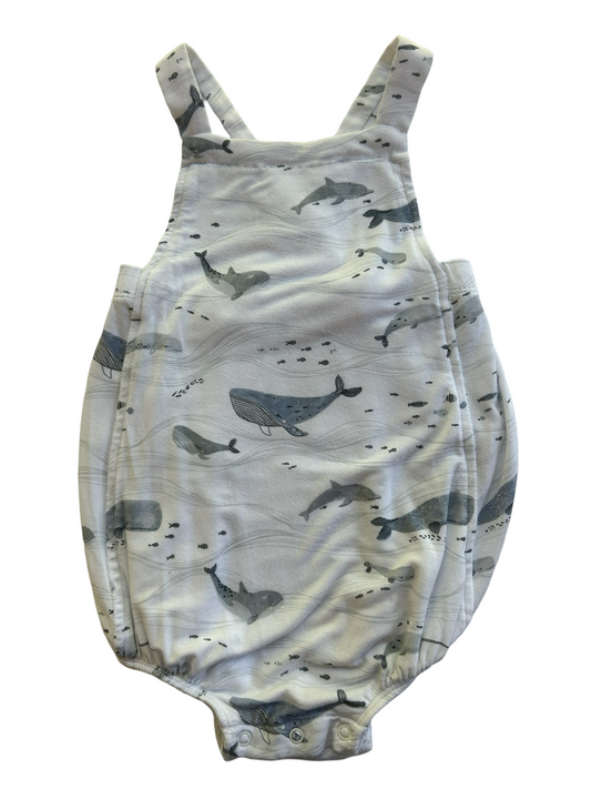 12M-18M Baby Boy Angel Dear Whale Bamboo Romper