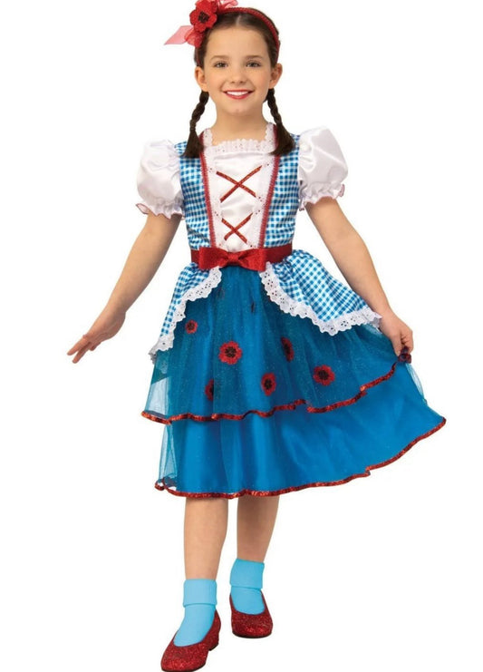 7/8 medium Girls Rubies Wizard of OZ Dorthy Costume Dress