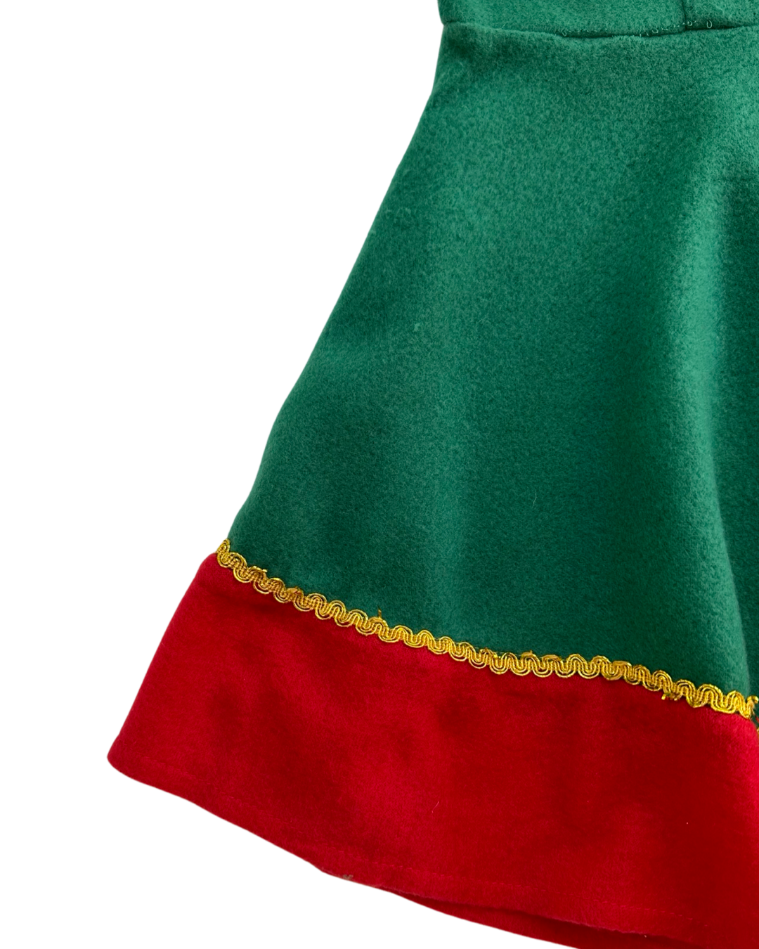 10/12Y Youth Girls Green Christmas Elf Dress Costume