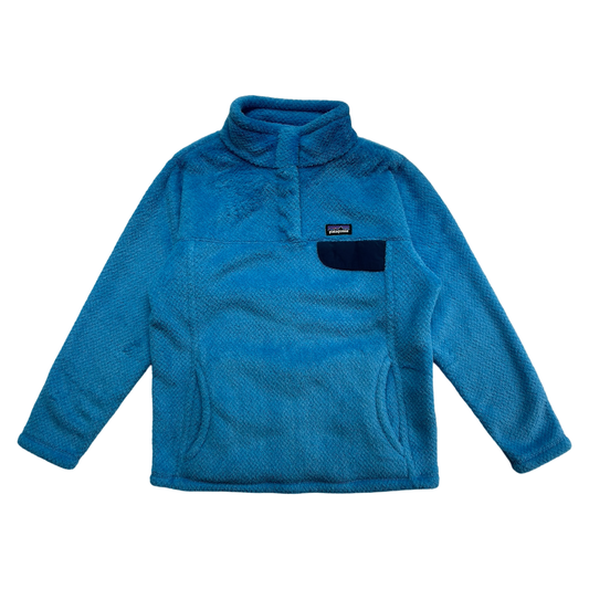 10Y Girls Patagonia Kids Re-Tool Snap-T Pullover, Size 10,  Port Blue color