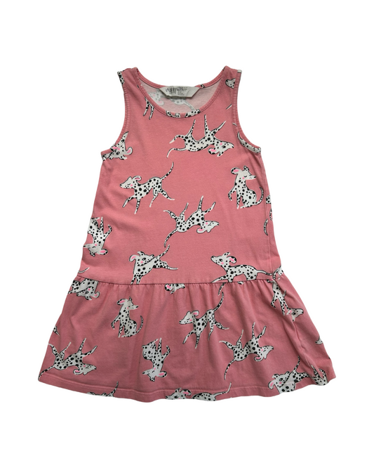 3T / 4T Toddler Girl H&M Pink Dalmation Dog Tank Dress