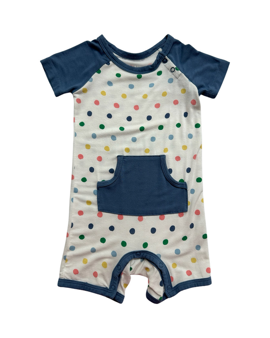 12-18M Baby Boy / Girl Kyte Baby Bamboo Polka Dot Romper