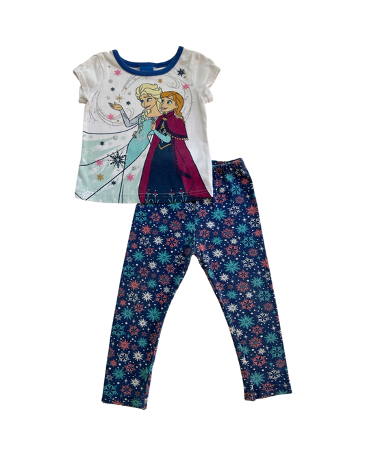 2T Toddler Girl Disney Frozen Elsa & Anna 2pc PJs