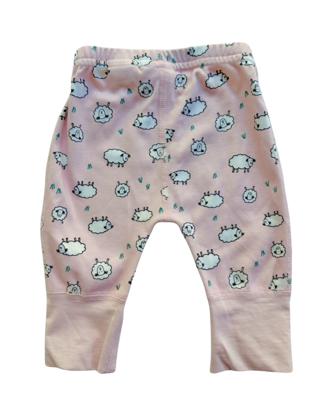 Newborn Baby Girl Hanna Andersson Pink Organic Pima Cotton Sheep Set