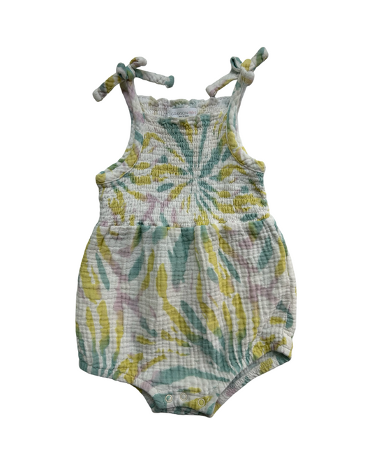 3-6M Baby Girl Grayson Mini Muslin Bubble Romper