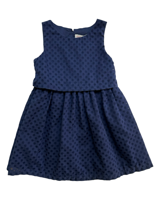 18M Baby Girl Cat & Jack Blue Dot Dress