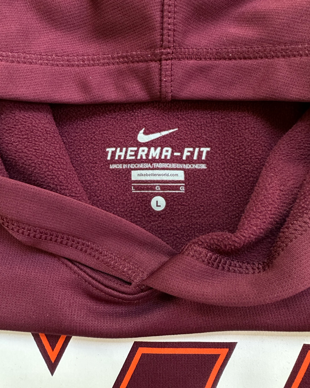 10/12Y Youth Boy / Girl Nike Therma-Fit Virginia Tech Hoodie Sweatshirt