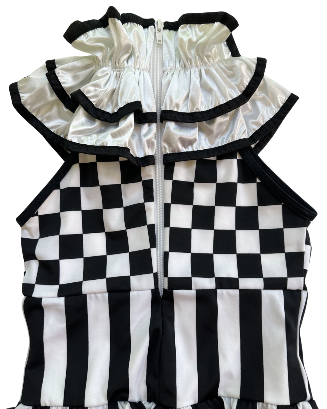 6x / 7 Toddler Girl Black & White Weissman Joker Dance Dress-up Costume