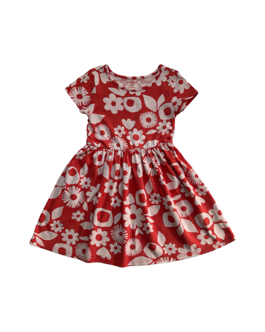 4T / 5T Toddler Girl Cat & Jack Retro Floral Play Dress