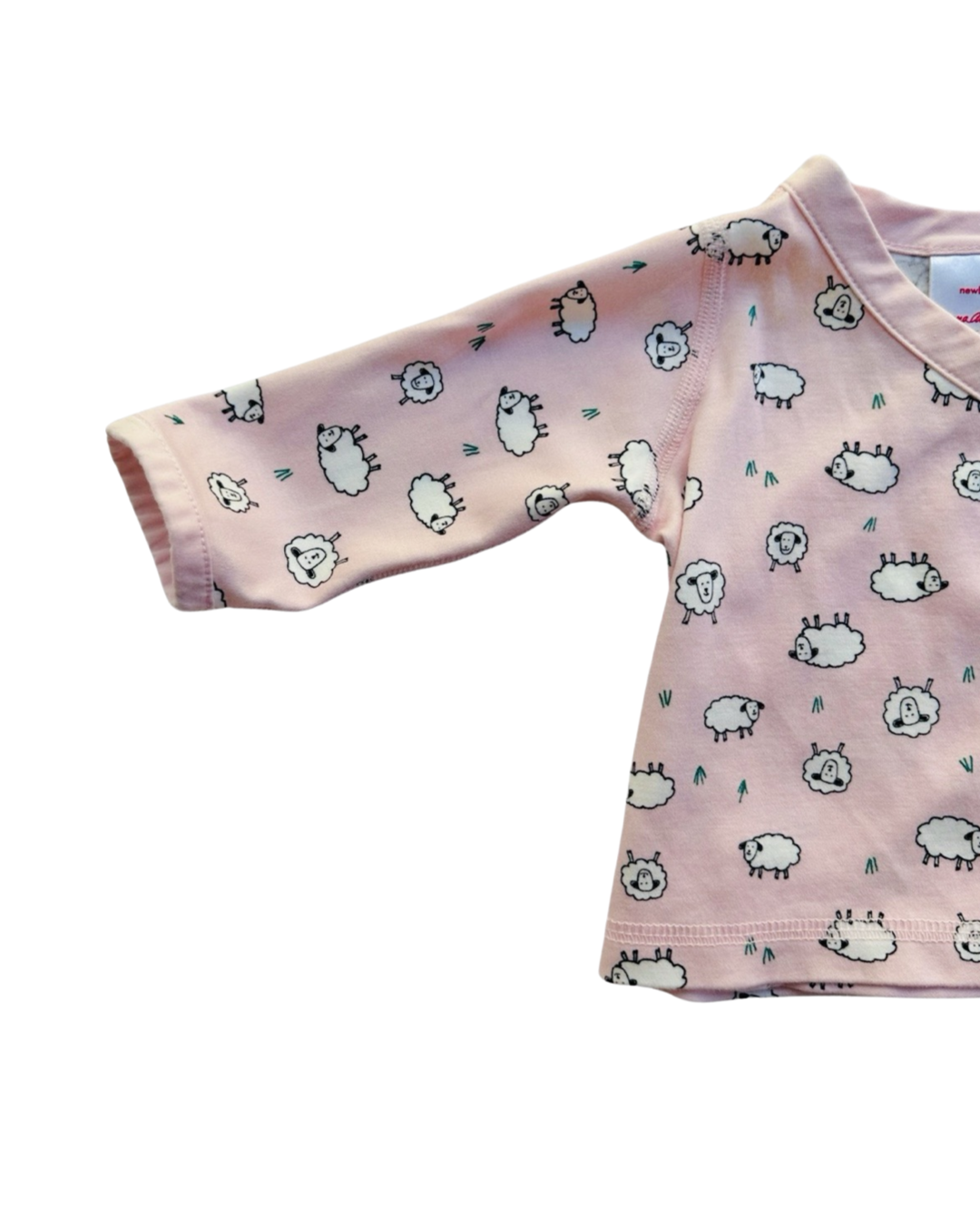 Newborn Baby Girl Hanna Andersson Pink Organic Pima Cotton Sheep Set