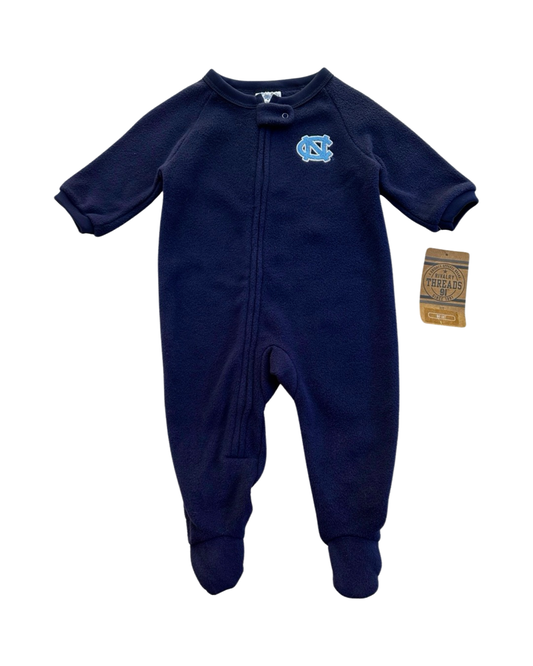 3-6M Baby Boy / Girl UNC University of North Carolina Tarheels Fleece Sleeper