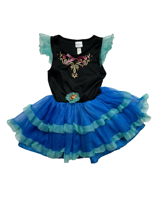 4T / 5T / 6X Toddler Girl Small Disney Frozen Princess Anna Dress Costume