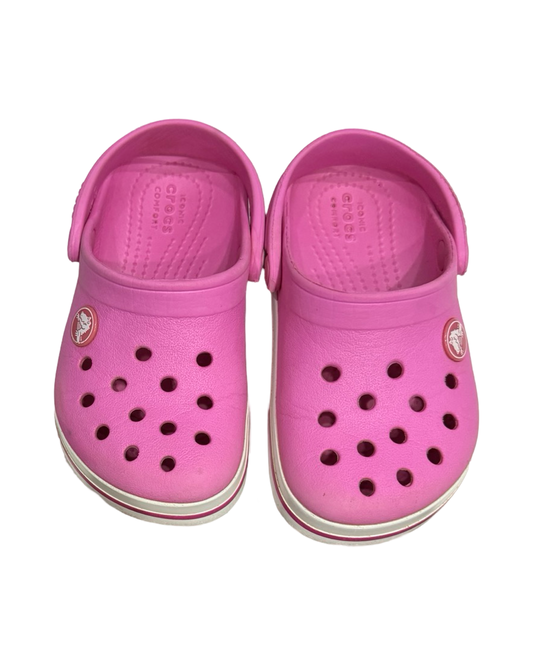 9C Toddler Girl Pink Classic Crocband Crocs Shoes