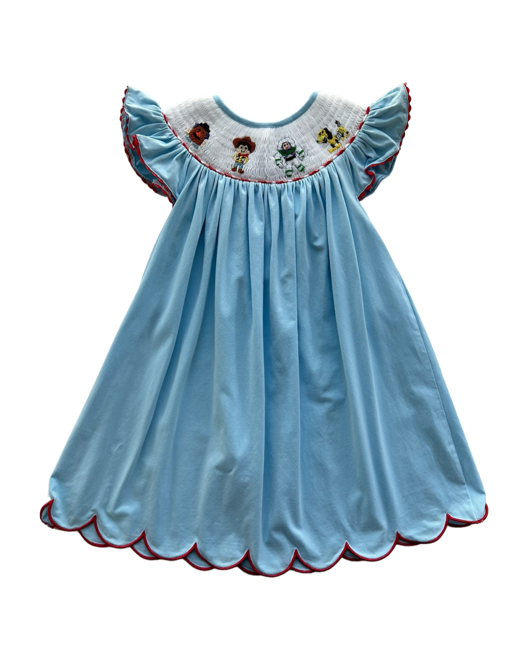 5T Toddler Girl The Smocking Petals Smocked Toy Story Dress