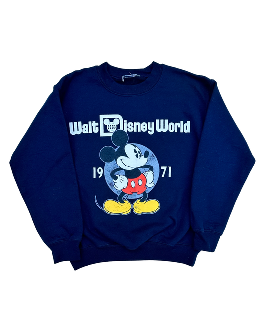 Youth Boys / Girls 10/12 Walt Disney World Resorts Navy Mickey Mouse Sweatshirt