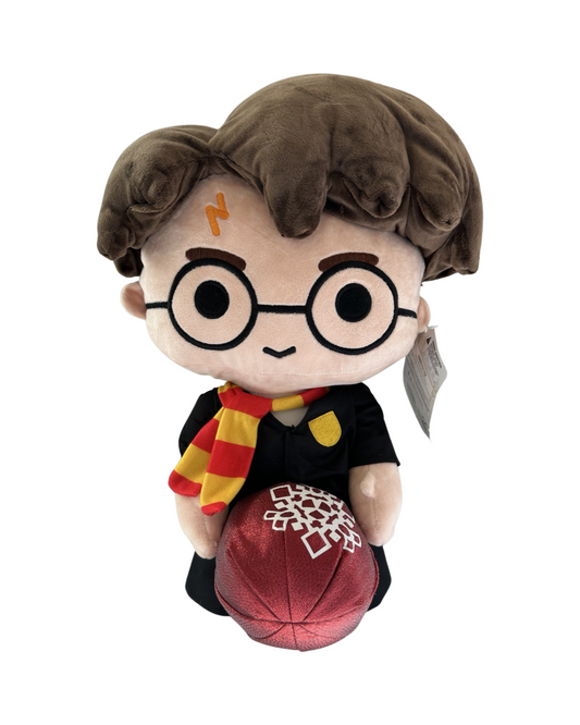 Harry Potter Seasonal 20" Tall Plush Doll Porch Greeter Holding Xmas Ornament