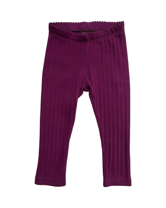 2T Toddler Girl TEA Collection Purple Eggplant Leggings