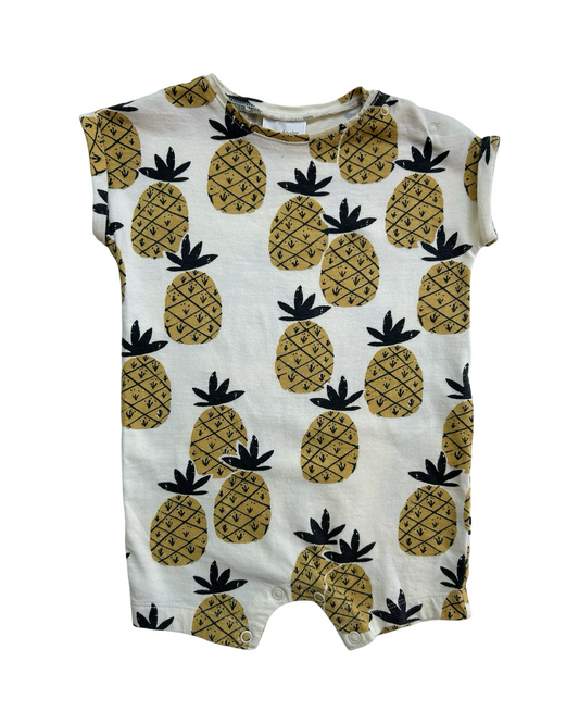 6M-9M Baby Boy Next UK Pineapple Shortie Romper