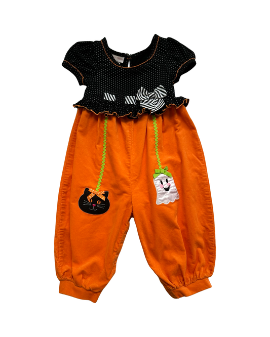 24M Baby Girl Bonnie Baby Halloween Romper