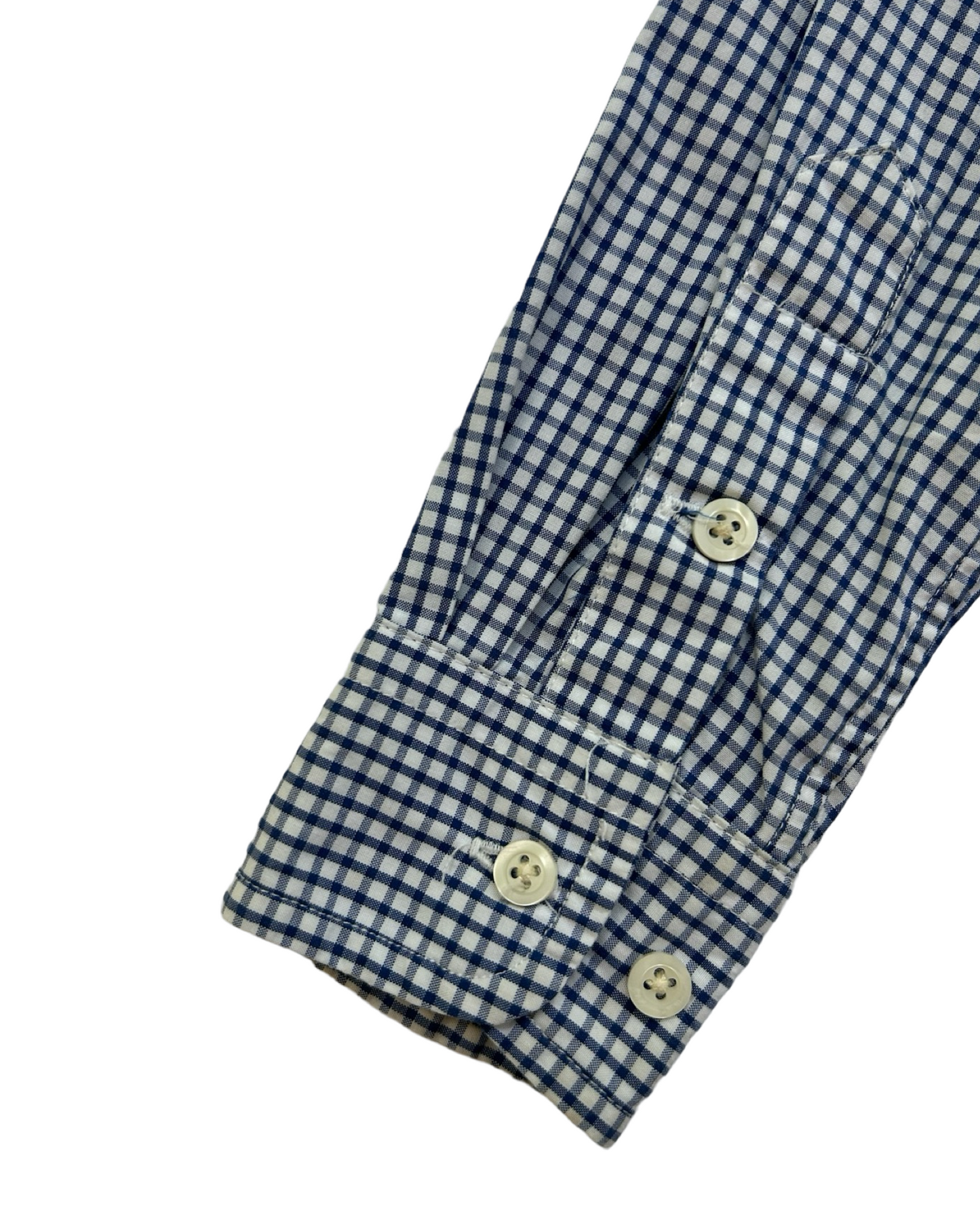 3T Toddler Boy Ralph Lauren Polo Navy Blue Checked Button-up Dress Shirt