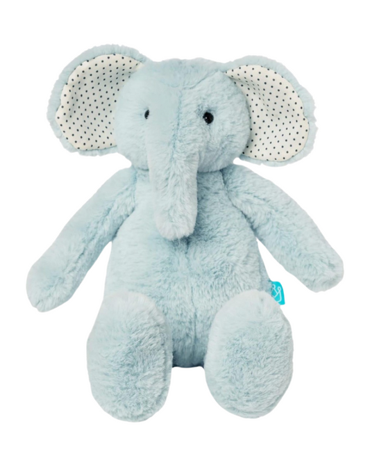 Manhattan Toy Co. Pattern Pal Blue Elephant 14” Plush Baby Lovey Stuffed Animal