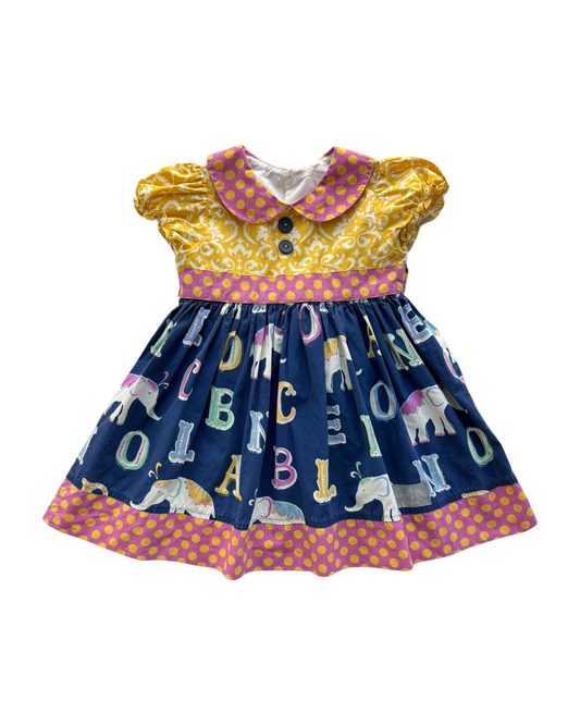 3T Toddler Girl Eleanor Rose E Is For Elephant Rose Dress