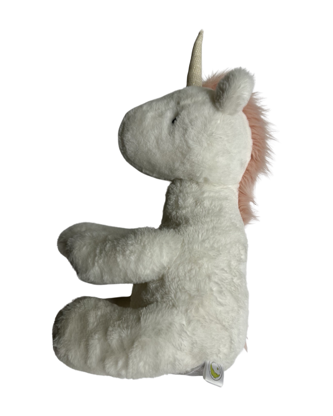 Animal Adventure Large 18" White Unicorn Plush Toy w/ Pink Mane &  Shimmery Horn