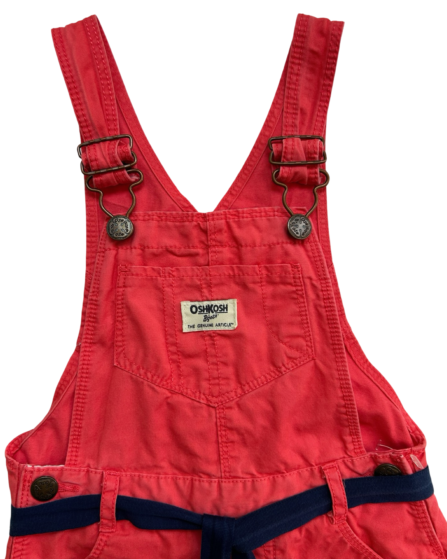 4T Toddler Girl OshKosh B’Gosh Coral Pink Overalls