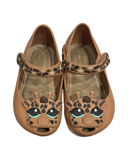 7C Toddler Girl Mini Melissa Giraffe Shoes