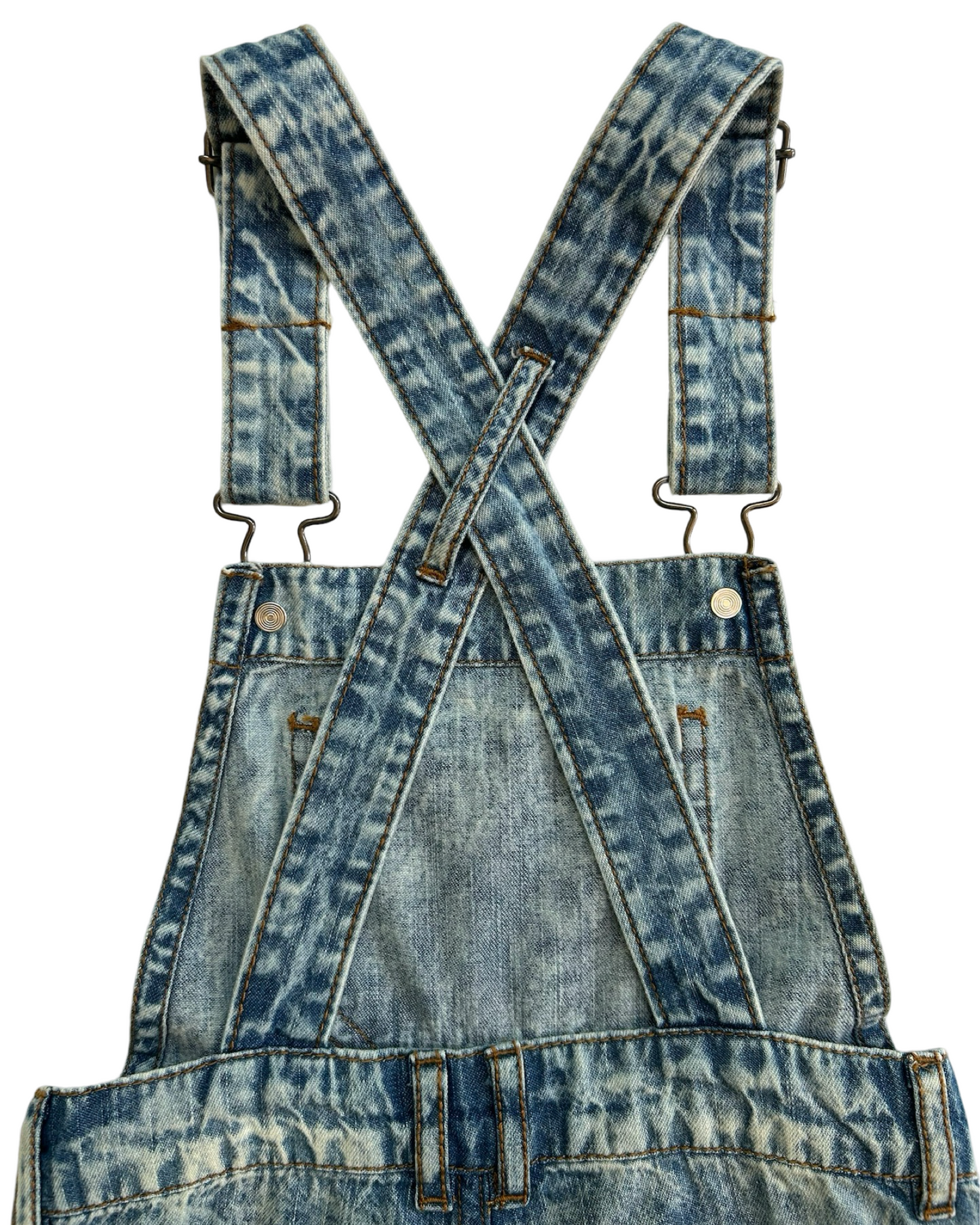 3T Toddler Boy / Girl Beau Hudson Denim Blue Jean Acid Wash Overalls