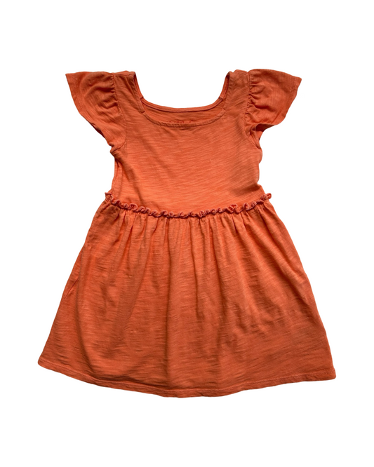 18M Baby Girl Cat & Jack Coral Flutter Sleeve Dress