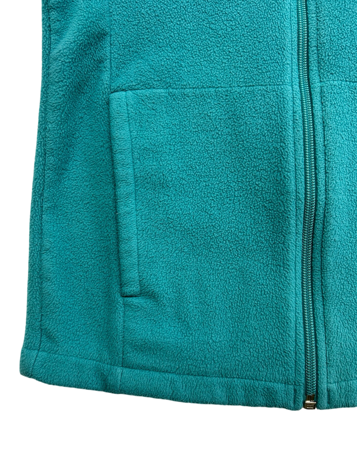 8Y Youth Girls Teal Columbia Fleece Zippered Coat Jacket