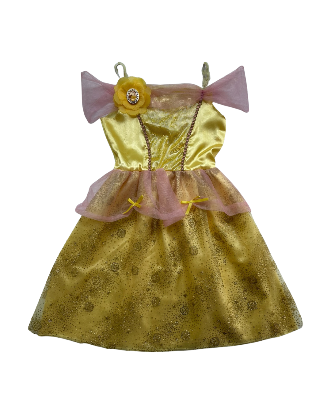 4T / 5T / 6/6x Toddler Girl Disney Beauty & The Beast Belle Yellow Princess Dress Up Costume