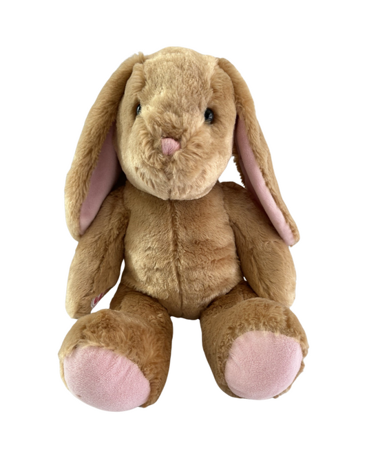 Build a Bear BAB- 16" Brown Bunny Rabbit Plush w/ Pink Ears & Feet