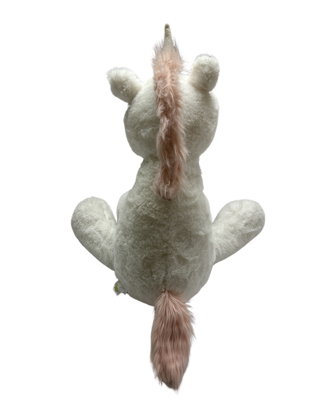 Animal Adventure Large 18" White Unicorn Plush Toy w/ Pink Mane &  Shimmery Horn