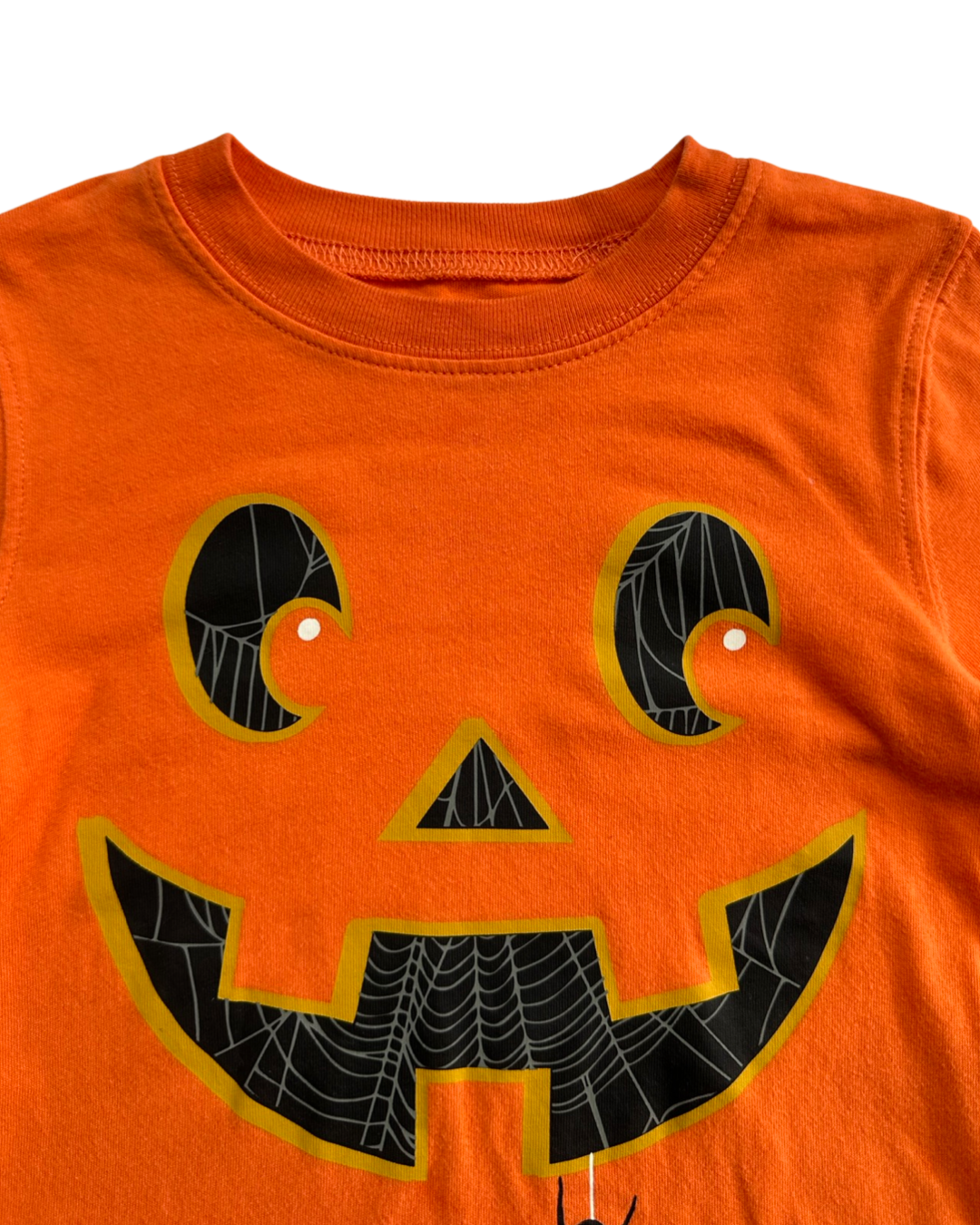 2T Toddler Girl / Boy Orange Carter's Jack O'Lantern Pumpkin Long Sleeve Shirt